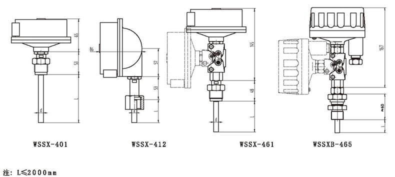 WSSX工業(yè)雙金屬溫度計(jì)（電接點(diǎn)型螺紋式）_http://m.salipt.com.cn_雙金屬溫度計(jì)_第3張